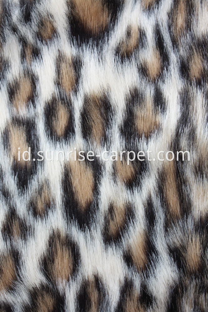 Imitation Fur with Leopard design